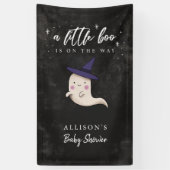 Spooky Little Boo Meisje Baby shower Spandoek (Verticaal)