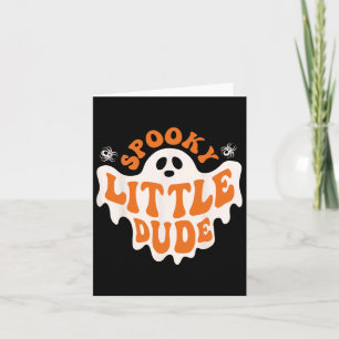 Spooky Little Dude Ghost Boo Halloween Peuter Jong Kaart