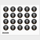 Spooky Little Ghost Happy Halloween Family Party Ronde Sticker (Vel)