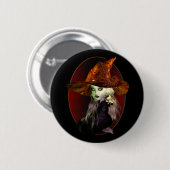 Spooky Little Witch Ronde Button 5,7 Cm (Voorkant /achterkant)