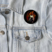 Spooky Little Witch Ronde Button 5,7 Cm (In situ)