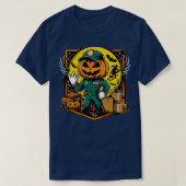 Spooky Logistics Manager Funny Halloween Witch 2 T-shirt (Design voorkant)