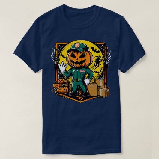 Spooky Logistics Manager Funny Halloween Witch 2 T-shirt (Design voorkant)