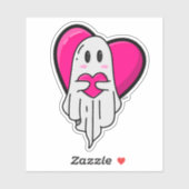 Spooky Love Ghost Sticker (Vel)