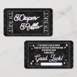 Spooky Luier Raffle Ticket Notitiekaartje