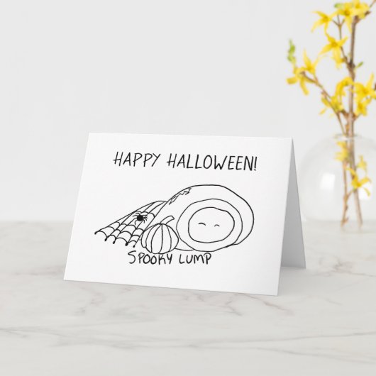 Spooky Lump Kaart (Gele Bloem)