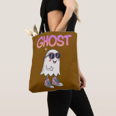 Spooky maar cool Ghost T-shirt Tote Bag (Dichtbij)