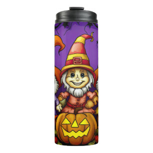 Spooky maar Schattig Happy Skeleton Gnomen Thermosbeker
