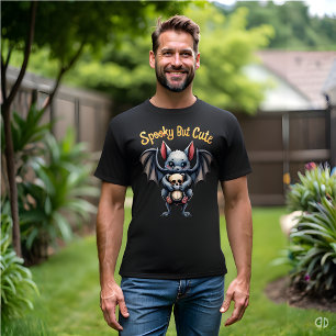 Spooky maar Schattigee vleermuis gothic T-shirt