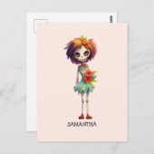 Spooky Maar Schattigee Zombie Kind - Schattige Mac Briefkaart (Voorkant / Achterkant)