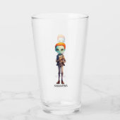 Spooky Maar Schattigee Zombie Kind - Schattige Mac Glas (Achterkant)
