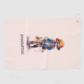Spooky Maar Schattigee Zombie Kind - Schattige Mac Golfhanddoek (Horizontaal)