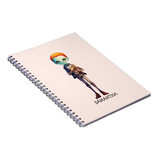 Spooky Maar Schattigee Zombie Kind - Schattige Mac Notitieboek (Rechterzijde)