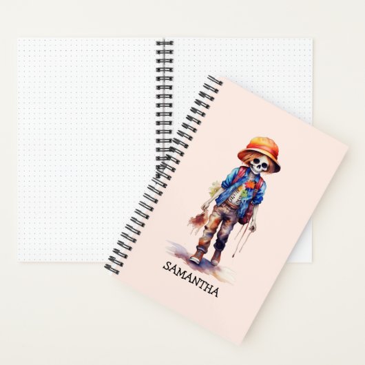 Spooky Maar Schattigee Zombie Kind - Schattige Mac Notitieboek (Binnen)