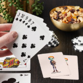 Spooky Maar Schattigee Zombie Kind - Schattige Mac Pokerkaarten (Insitu)