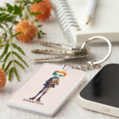 Spooky Maar Schattigee Zombie Kind - Schattige Mac Sleutelhanger (Voorkant Rechts)