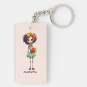 Spooky Maar Schattigee Zombie Kind - Schattige Mac Sleutelhanger (achterkant)