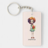 Spooky Maar Schattigee Zombie Kind - Schattige Mac Sleutelhanger (Voorkant)