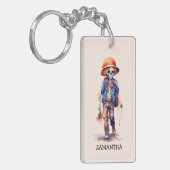 Spooky Maar Schattigee Zombie Kind - Schattige Mac Sleutelhanger (Voorkant Links)