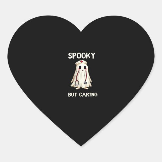 SPOOKY MAAR ZORGZAAM Essential T-shirt Hart Sticker (Voorkant)