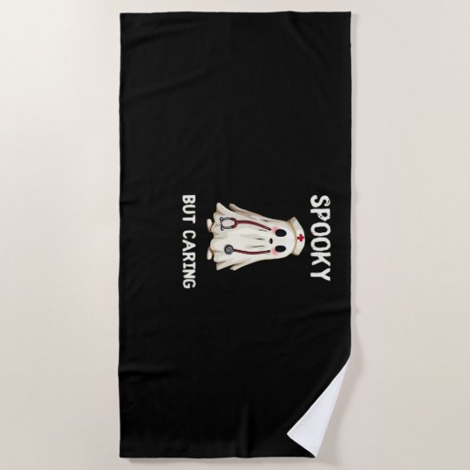 SPOOKY MAAR ZORGZAAM Essential T-shirt Strandlaken (Voorkant)