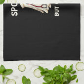 SPOOKY MAAR ZORGZAAM Essential T-shirt Theedoek (Gevouwen)