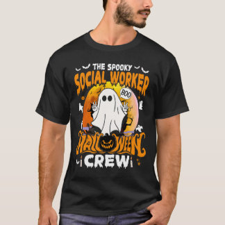 Spooky maatschappelijk werker Halloween Crew T-shirt
