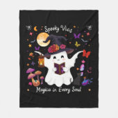 Spooky Magic & Whimsical Night Design Fleece Deken (Voorkant)