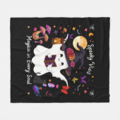 Spooky Magic & Whimsical Night Design Fleece Deken (Voorkant (Horizontaal))