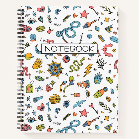 Spooky Magische Witchy Halloween Notitieboek (Voorkant)