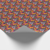 Spooky Malti Tzu Hond Halloween Heks en Pompoen Cadeaupapier (Hoek)