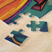 Spooky Malti Tzu Hond Halloween Heks en Pompoen Legpuzzel (Zijkant)