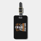 Spooky Mama Cool Halloween Skeleton Bagagelabel (Voorkant verticaal)