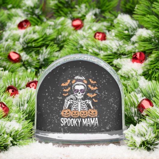 Spooky Mama Cool Halloween Skeleton Sneeuwbol (Kerstmis)