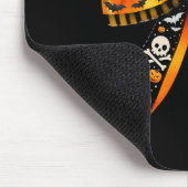 Spooky Mama Coquette Bow Pumpkin Schattige Hallowe Muismat (Hoek)