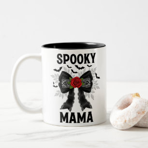 Spooky Mama Coquette Halloween Tweekleurige Koffiemok