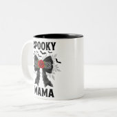 Spooky Mama Coquette Halloween Tweekleurige Koffiemok (Voorkant links)