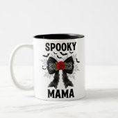 Spooky Mama Coquette Halloween Tweekleurige Koffiemok (Links)