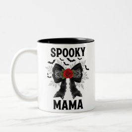 Spooky Mama Coquette Halloween Tweekleurige Koffiemok