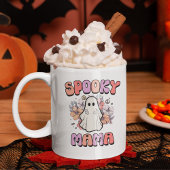 Spooky Mama Funny Halloween Ghost Koffiemok