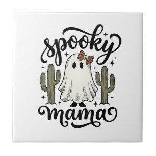 Spooky Mama Geest Cactus Vintage Halloween Shirt_1 Tegeltje