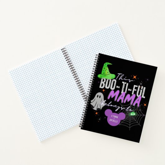 Spooky mama gepersonaliseerd Notitieboek | Hallowe (Binnen)