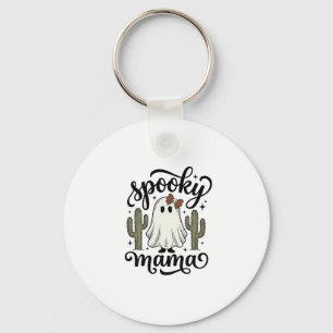 Spooky Mama Ghost Cactus Vintage Halloween Shirt_1 Sleutelhanger