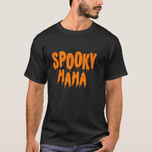 Spooky Mama Grappig Schattige Halloween Moeder Hal T-shirt