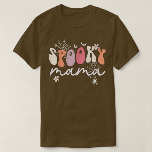 SPOOKY Mama Groovy Halloween 69 T-shirt (Design voorkant)