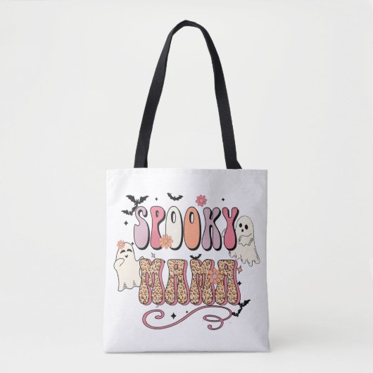 Spooky Mama Halloween Canvas tas (Voorkant)