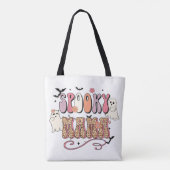 Spooky Mama Halloween Canvas tas (Achterkant)