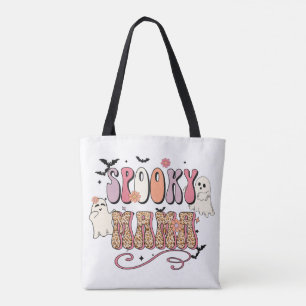 Spooky Mama Halloween Canvas tas