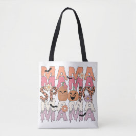 Spooky Mama Halloween Canvas tas