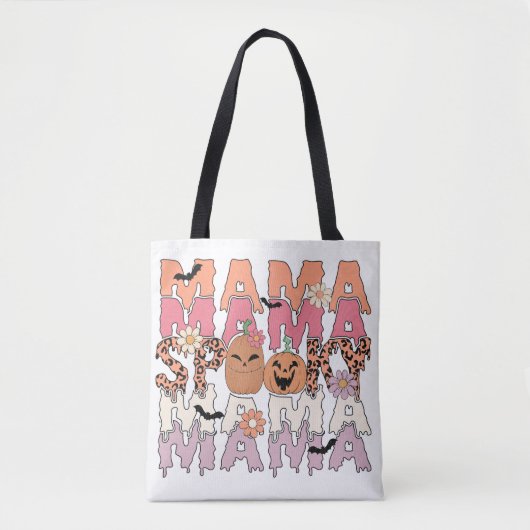 Spooky Mama Halloween Canvas tas (Voorkant)